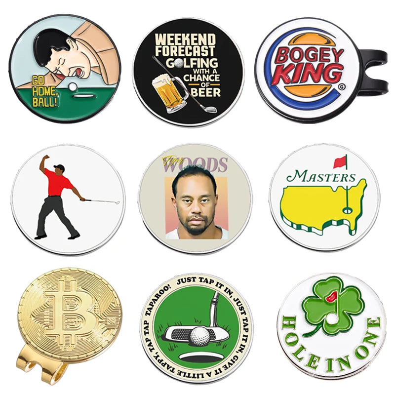 Birdie Goods™ Magnetic Golf Hat Clip & Ball Marker