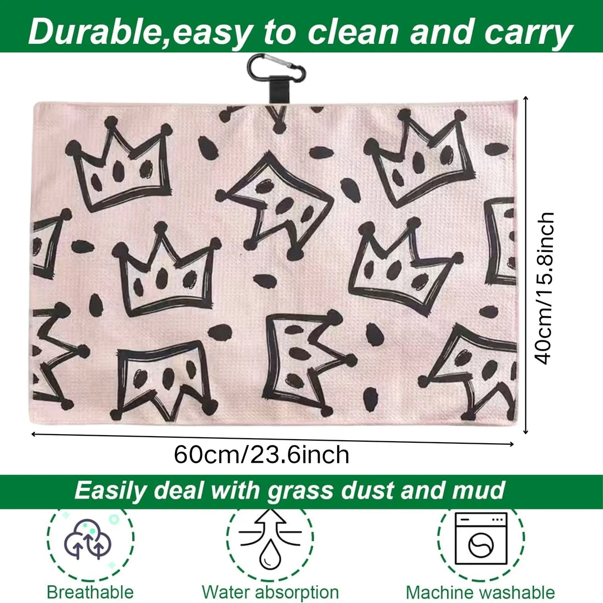 Birdie Goods™ Premium Microfiber Golf Towel
