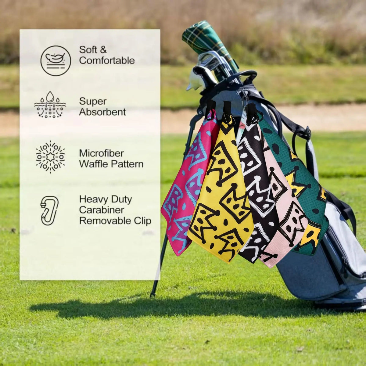 Birdie Goods™ Premium Microfiber Golf Towel
